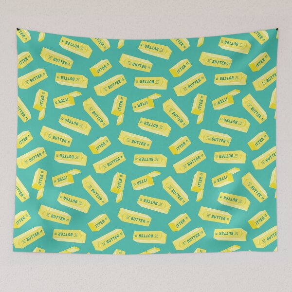 Item preview, Butter Sticks on teal designed and sold by littlearrow.