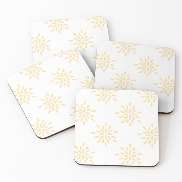 Item preview, Geometric flower pattern yellow designed and sold by Gabba Delgado.