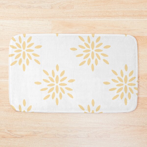 Item preview, Geometric flower pattern yellow designed and sold by Gabba Delgado.