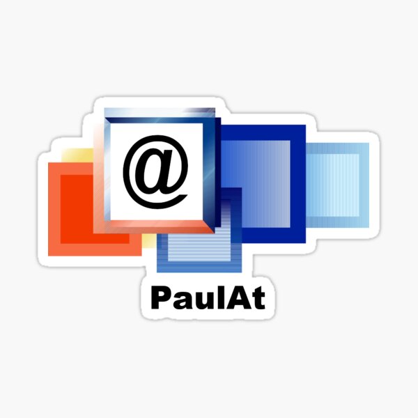 PaulAt 2nd Old Logo Sticker