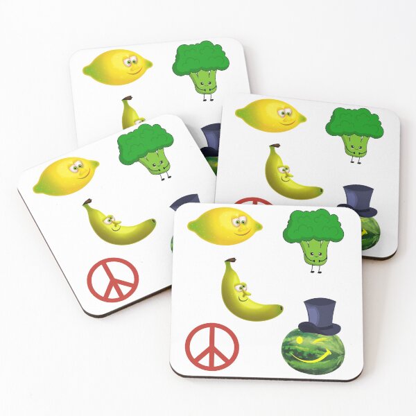 Item preview, Funny Vegan Kawaii Fruit and Vegetables designed and sold by CreativeBel.