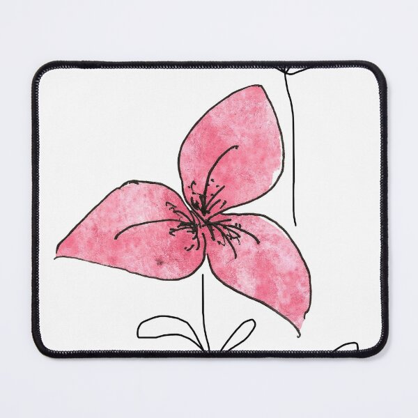 Item preview, Tulips Lover. Small Bloom . Pink flowers with leaves graphic drawing with watercolor elements. designed and sold by ZheltakovaIana.