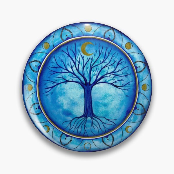 Item preview, Blue moon phases tree designed and sold by AmethysteCrea.