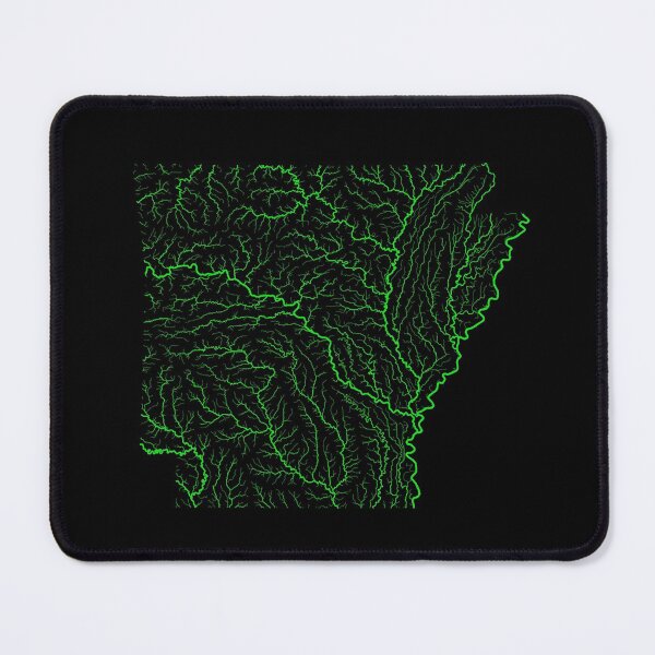 Item preview, Arkansas River Basin Map in Rainbow Colours with Black Background designed and sold by GrasshopperGeo.