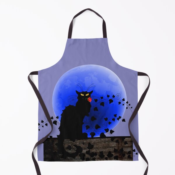 Item preview, Chat Noir Blue Moon Red Rose designed and sold by HolidayBug.