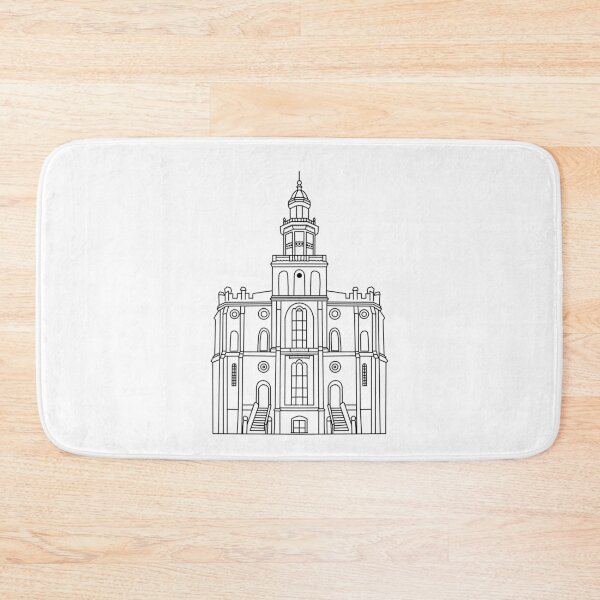 Item preview, St George LDS Temple designed and sold by Handdrawnbyzoe.