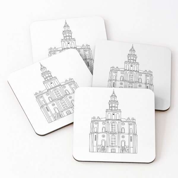 Item preview, St George LDS Temple designed and sold by Handdrawnbyzoe.