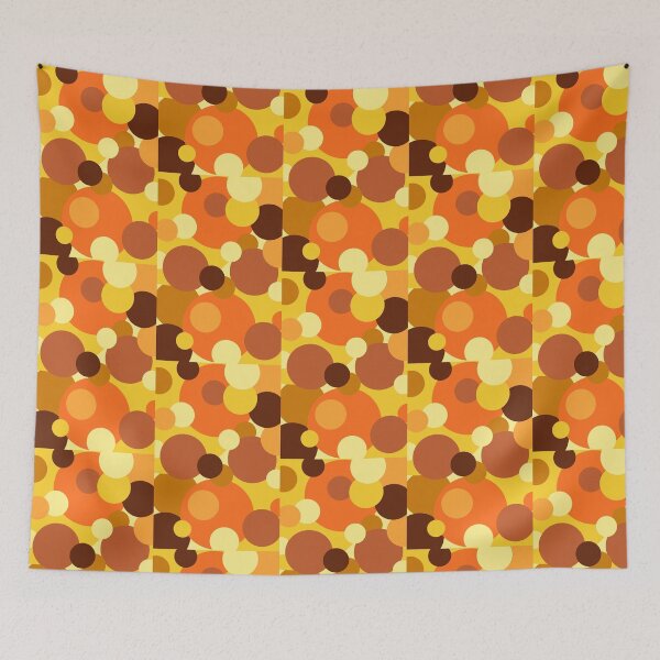Item preview, Circles and dots pattern with orange and yellow colors  designed and sold by SalxSal.