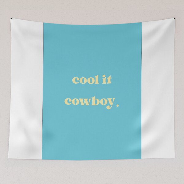Item preview, Cool It Cowboy Teal + Yellow designed and sold by julesanderson.