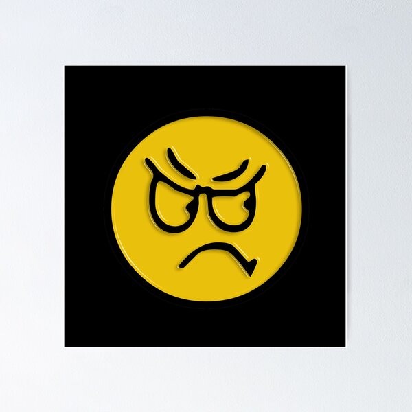 Item preview, Angry Face Emoticon designed and sold by LADYGOODMOOD.