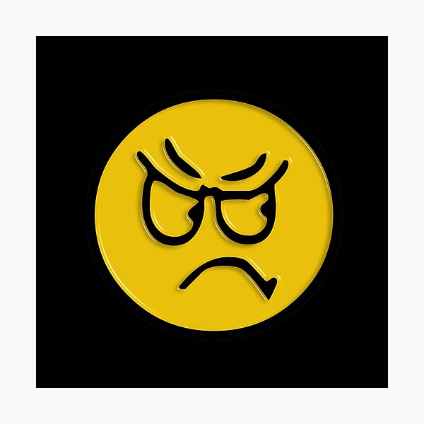 Item preview, Angry Face Emoticon designed and sold by LADYGOODMOOD.