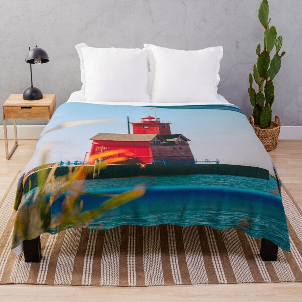 Item preview, Big Red Lighthouse on Lake Michigan designed and sold by Michael Deemer.