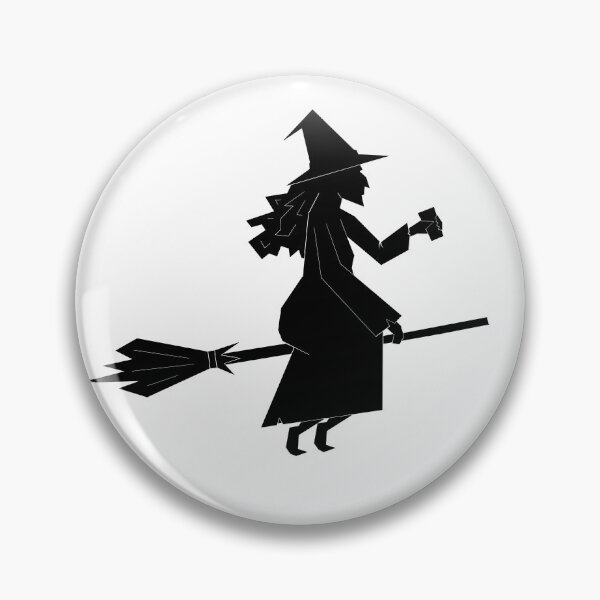 Item preview, Witch on broomstick designed and sold by ArtSCPdesign.