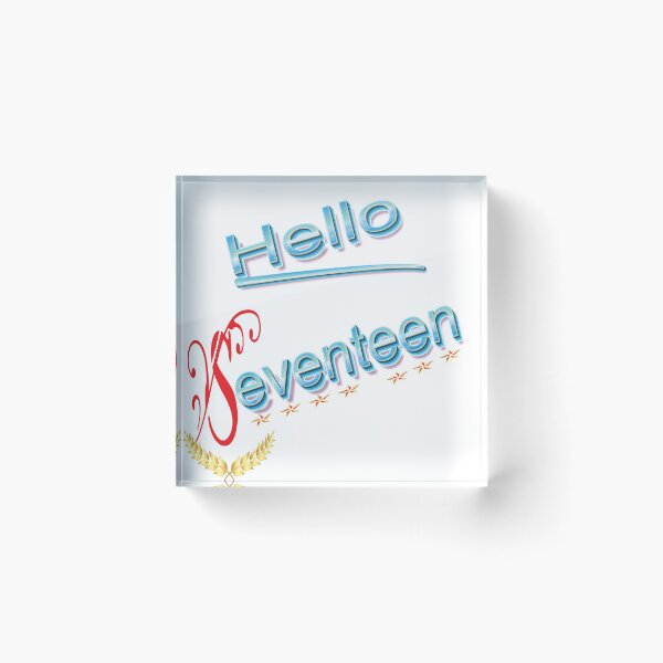 Item preview, Hello 17-Seventeen birthday-gift  designed and sold by RED FIR.