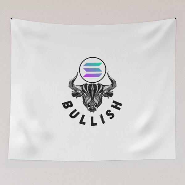 Item preview, Bullish Solana (SOL) Crypto Design designed and sold by Funny-Tees4U.
