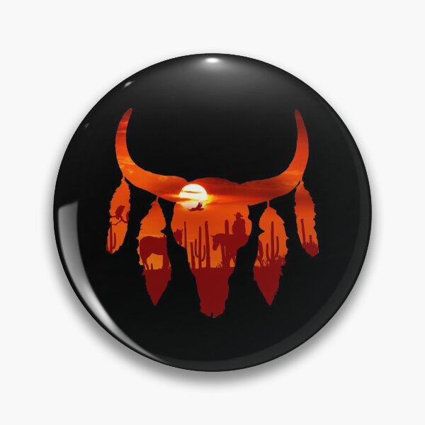 Item preview, Cow Skull, buffalo skull, desert and cowboys, boho, bull skull designed and sold by Collagedream.