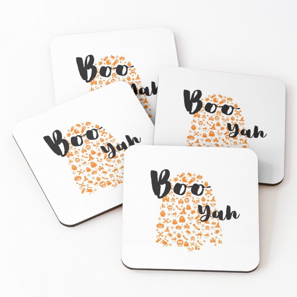 Item preview, Funny Halloween Ghost - Boo Yah - Happy Halloween designed and sold by DesignByLeo.