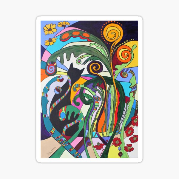 Flower-Kätz II Sticker