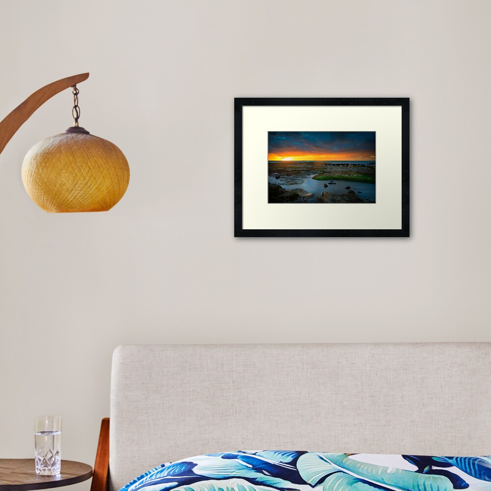 Ricketts Point Sunset Framed Art Print