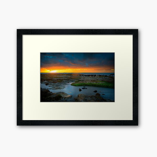 Ricketts Point Sunset Framed Art Print