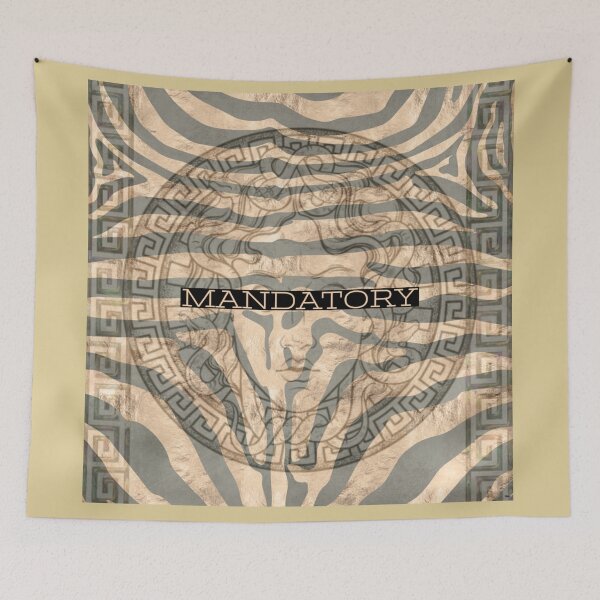Item preview,  Mandatory question light gold zebra  designed and sold by Mandatory.