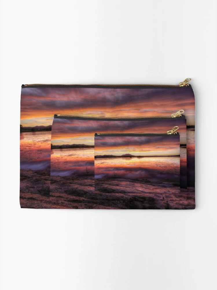 Thumbnail 2 of 4, Zipper Pouch, Sunset Inbetween designed and sold by Bob Larson.