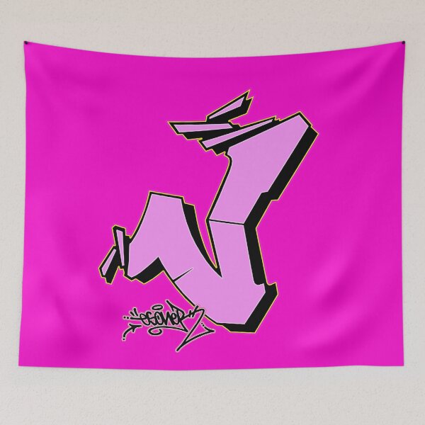 Item preview, PINK V BY ESONE URBAN GRAFFITI STREET STYLE  designed and sold by GraffitiBomberZ.