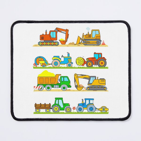 Item preview, Digger Tractor Truck Hay Baler Bulldozer Construction Farm Vehicles for Kids  designed and sold by samshirts.
