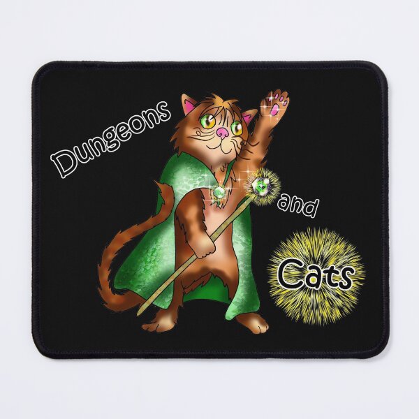 Item preview, Dungeons and cats ginger kitty sorcerer designed and sold by CuisineCat.