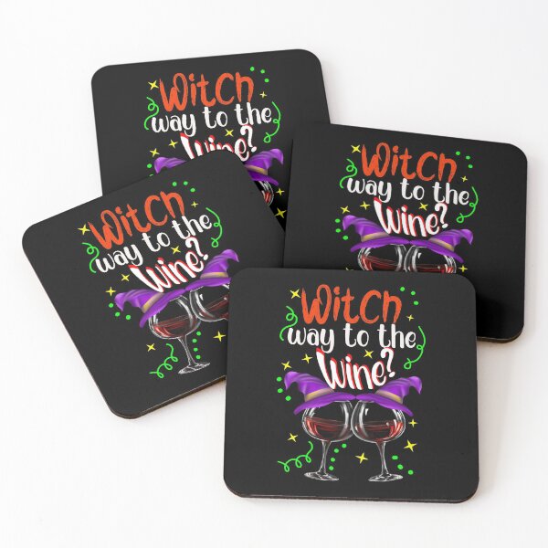 Item preview, Witch Way to the Wine? Funny Halloween Drinking designed and sold by orangeblue21.