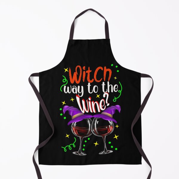 Item preview, Witch Way to the Wine? Funny Halloween Drinking designed and sold by orangeblue21.