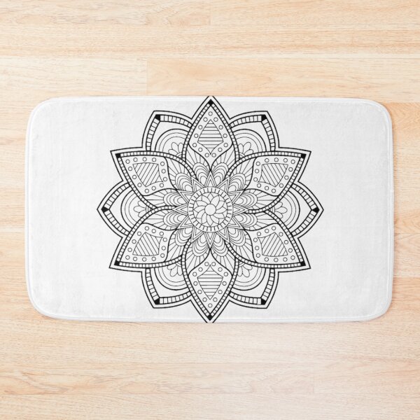 Item preview, zentangle flower designed and sold by DiviaDesigns.