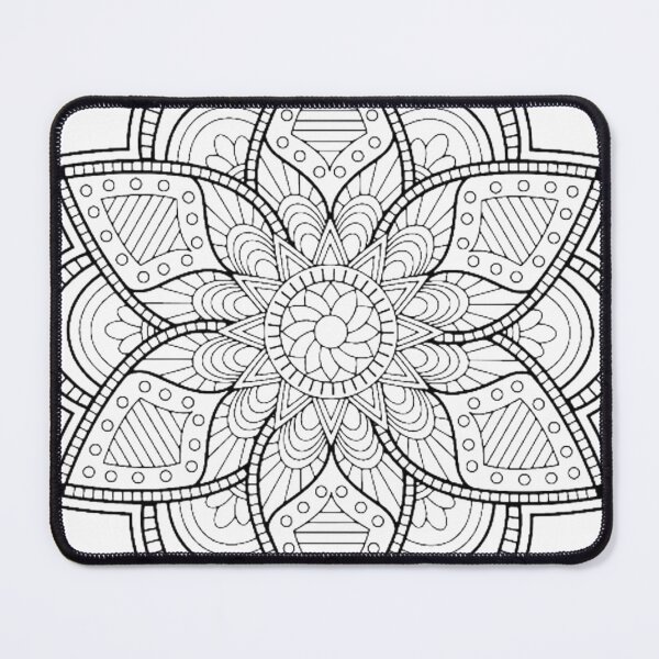 Item preview, zentangle flower designed and sold by DiviaDesigns.