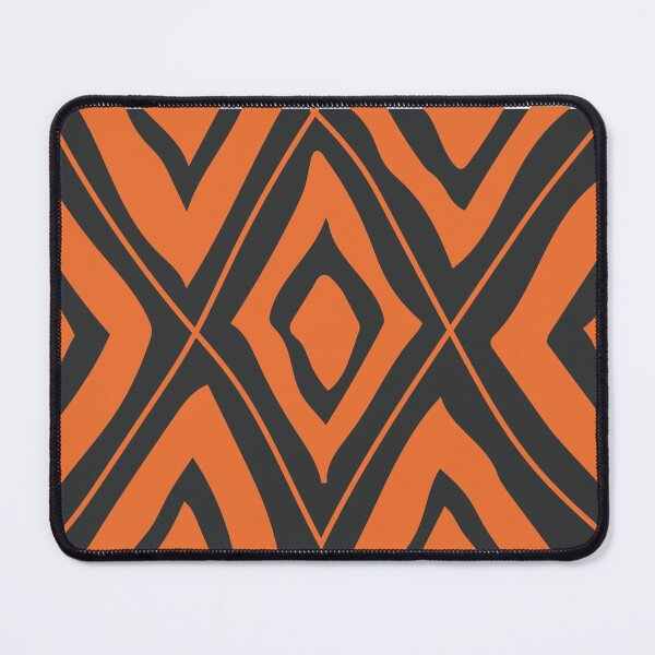 Item preview, mouse pad black and orange pattern designed and sold by DSkoupi.