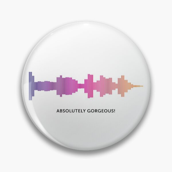 Item preview, Absolutely Gorgeous Sound Wave (Colour on White) designed and sold by STUDIO-72.