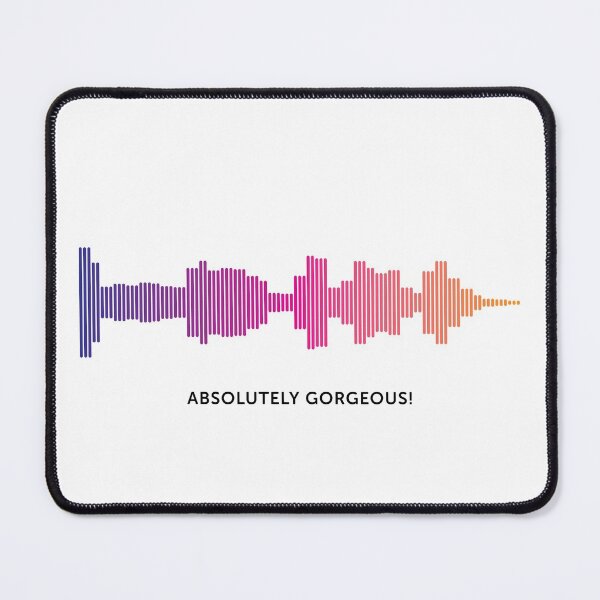Item preview, Absolutely Gorgeous Sound Wave (Colour on White) designed and sold by STUDIO-72.