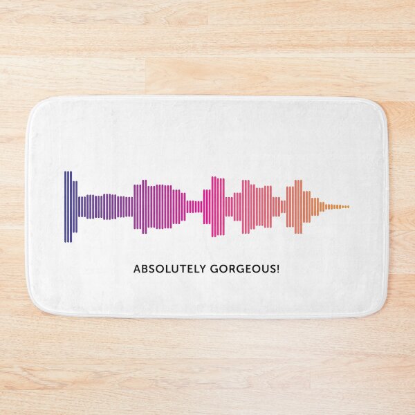 Item preview, Absolutely Gorgeous Sound Wave (Colour on White) designed and sold by STUDIO-72.