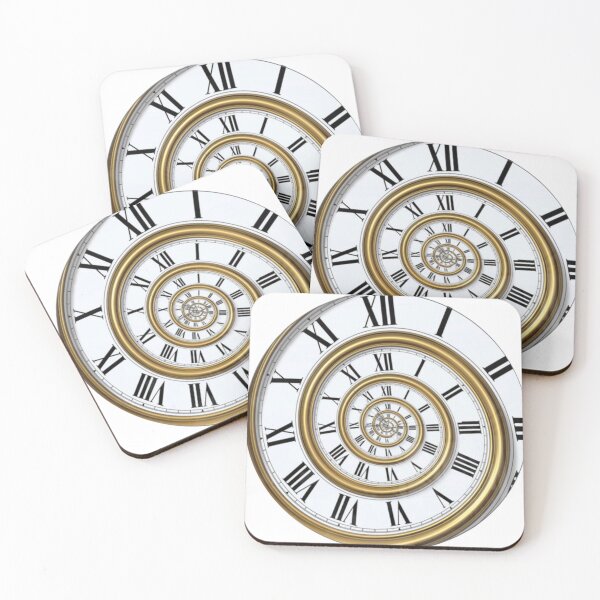 Item preview, Endless Time Spiraling Infinity Clock designed and sold by PoppyPrintShop.