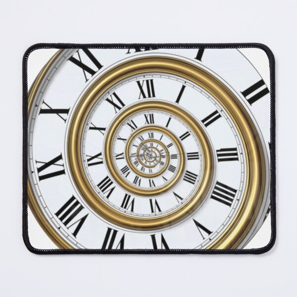 Item preview, Endless Time Spiraling Infinity Clock designed and sold by PoppyPrintShop.