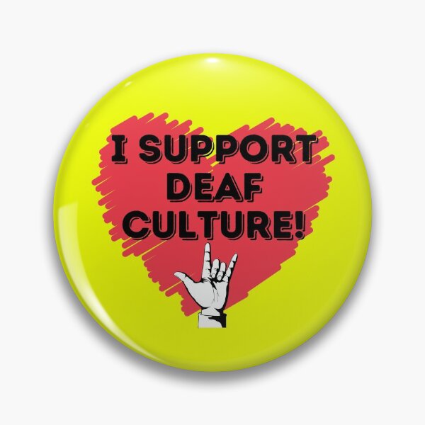 Item preview, I support Deaf Culture! designed and sold by Vatazumet.