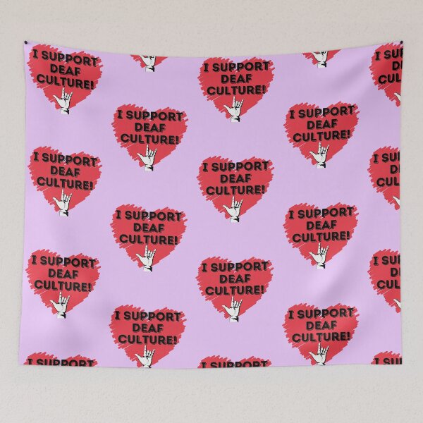 Item preview, I support Deaf Culture! designed and sold by Vatazumet.