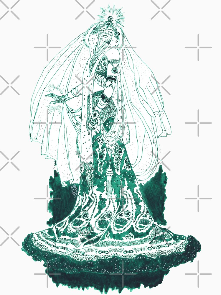 Enchantress in Emerald Ink by HajraMeeks