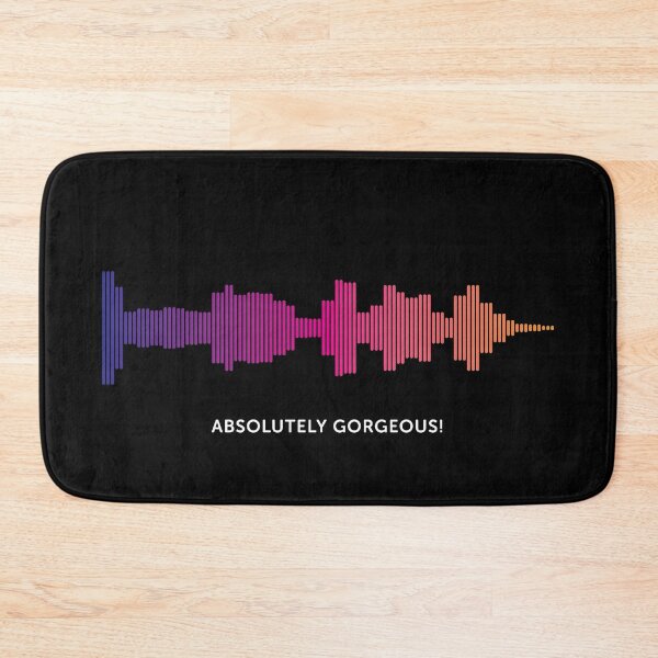 Item preview, Absolutely Gorgeous Sound Wave (Colour on Black) designed and sold by STUDIO-72.