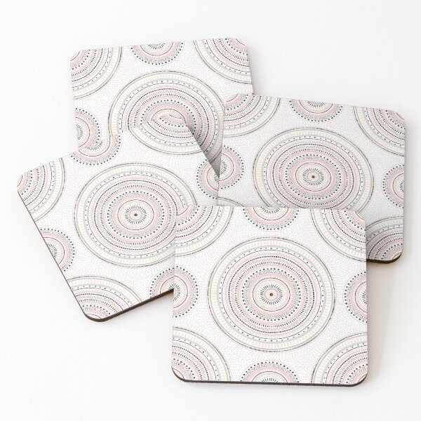 Item preview, Pink Gray Geometric Doodles Mandala designed and sold by NdesignTrend.