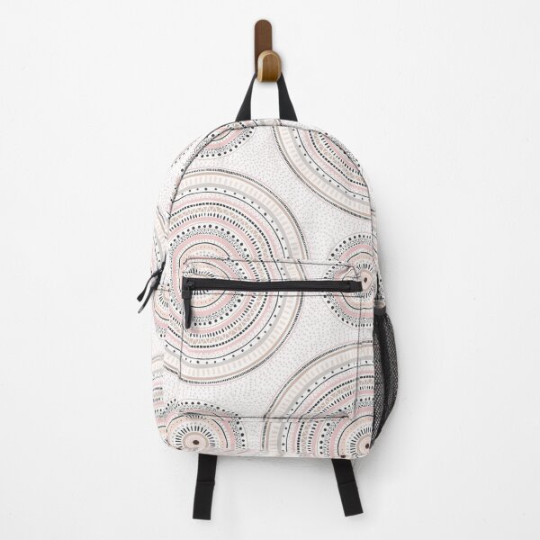 Item preview, Pink Gray Geometric Doodles Mandala designed and sold by NdesignTrend.
