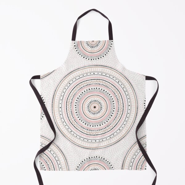 Item preview, Pink Gray Geometric Doodles Mandala designed and sold by NdesignTrend.