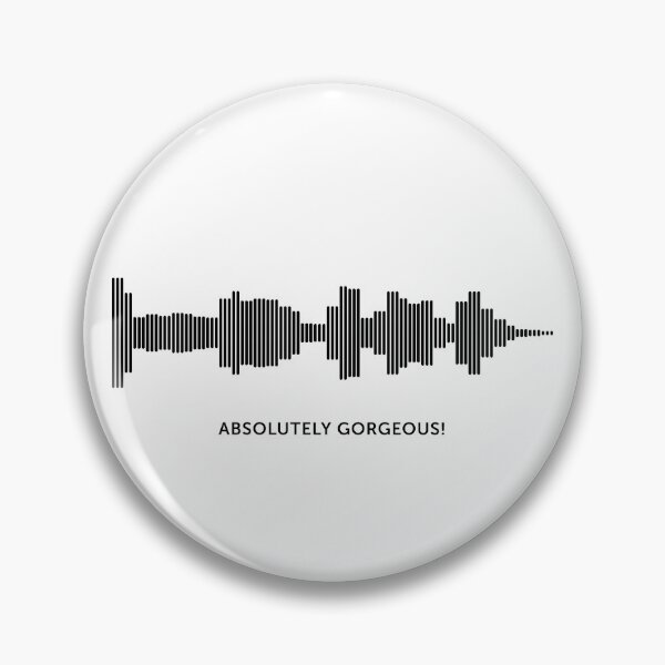 Item preview, Absolutely Gorgeous Sound Wave (Black on White) designed and sold by STUDIO-72.