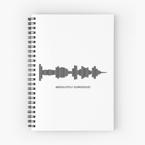 Item preview, Absolutely Gorgeous Sound Wave (Black on White) designed and sold by STUDIO-72.
