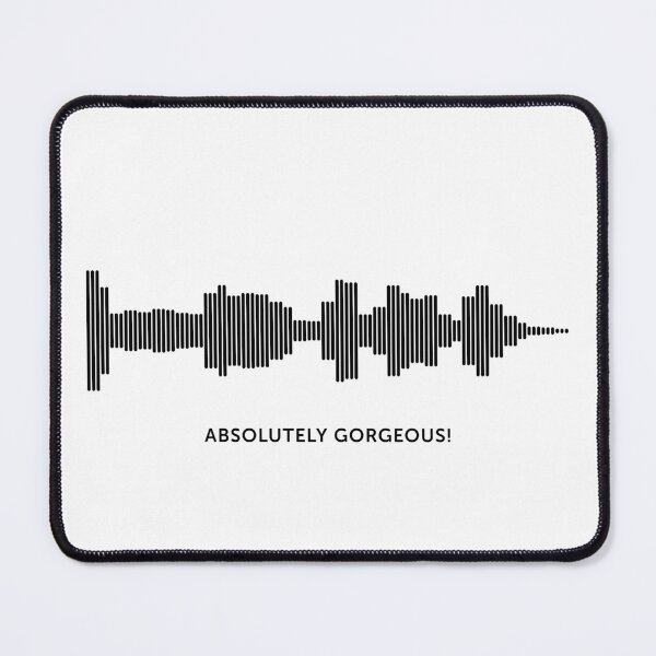 Item preview, Absolutely Gorgeous Sound Wave (Black on White) designed and sold by STUDIO-72.