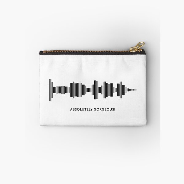 Item preview, Absolutely Gorgeous Sound Wave (Black on White) designed and sold by STUDIO-72.